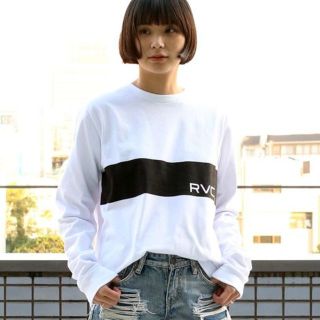 ルーカ(RVCA)のXS 白 RVCA/ルーカ BORDER RVCA ボーダー ロンTシャツ(Tシャツ(長袖/七分))