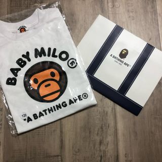 アベイシングエイプ(A BATHING APE)のAPE kids  エイプキッズ 白T 120(Tシャツ/カットソー)