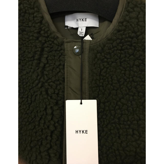 HYKE(ハイク)のsamiya様専用   ハイク  ボアジャケット  サイズ1  オリーブ レディースのジャケット/アウター(ロングコート)の商品写真