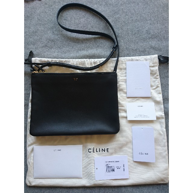 celine(セリーヌ)のm☆uさま専用◆美品◆セリーヌ CELINE トリオ ラージ ブラック レディースのバッグ(ショルダーバッグ)の商品写真