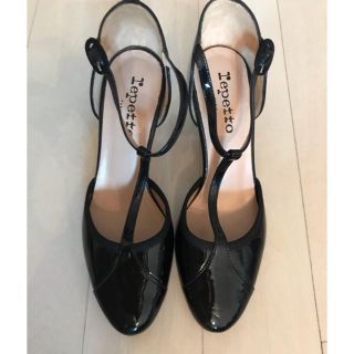 レペット(repetto)のレペット☆定番パンプス 黒38 バレエシューズ(ハイヒール/パンプス)