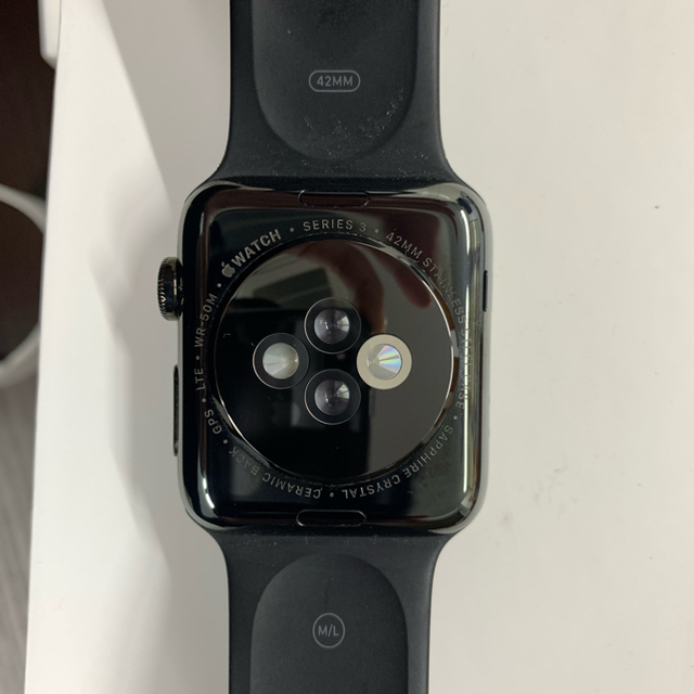 Apple Watch(アップルウォッチ)のApple Watch series3 42mm ステンレス アップルウォッチ メンズの時計(腕時計(デジタル))の商品写真