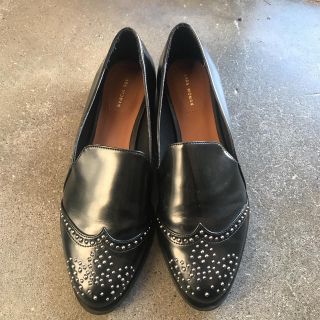 ザラ(ZARA)のザラ スタッズシューズ 美品(ローファー/革靴)