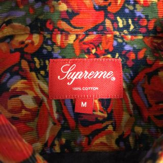 supreme corduroy shirt red M