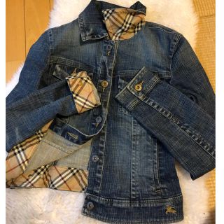 バーバリーブルーレーベル(BURBERRY BLUE LABEL)の美品本物バーバリーブルーレーベル上質コットンデニムジャケット♫(Gジャン/デニムジャケット)