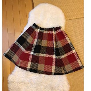 バーバリーブルーレーベル(BURBERRY BLUE LABEL)の美品本物バーバリーブルーレーベルクレストブリッジ上質ウールチェック柄スカート♫(ひざ丈スカート)