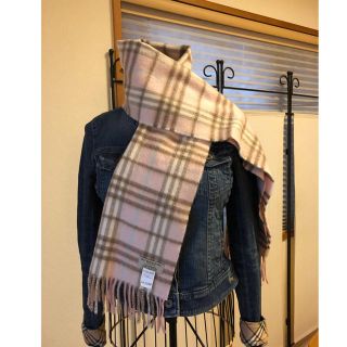 バーバリー(BURBERRY)の美品バーバリーBurberry高級カシミヤチェック柄マフラー♫(マフラー/ショール)