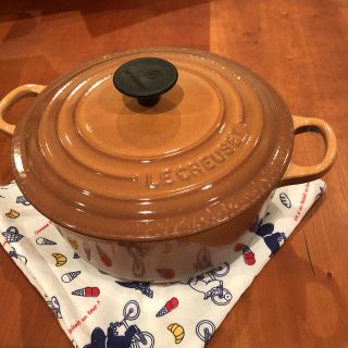 ルクルーゼ(LE CREUSET)のル・クルーゼ 20センチ ブラウン(鍋/フライパン)