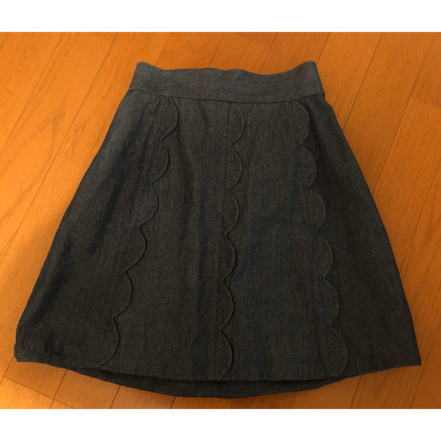 NICE CLAUP(ナイスクラップ)のNICE CLAUPハートスカラップが可愛いスカート レディースのスカート(ミニスカート)の商品写真