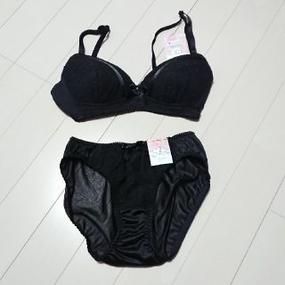 ノンワイヤー ブラ&パンツ セット 新品未使用 タグ付き(ブラ&ショーツセット)