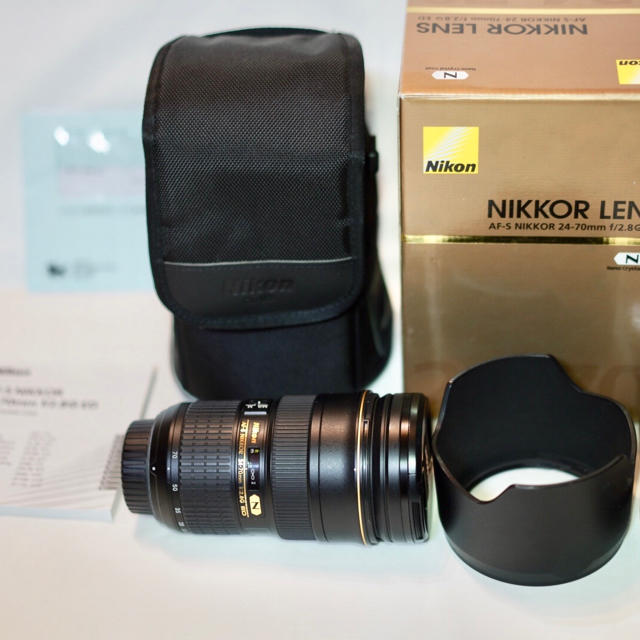 Nikon - AF-S NIKKOR 24-70mm  f2.8G ED延長保証フィルター付き
