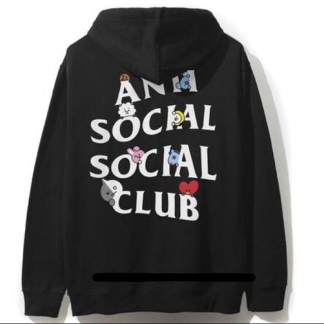 anti social social club assc bt21 パーカー