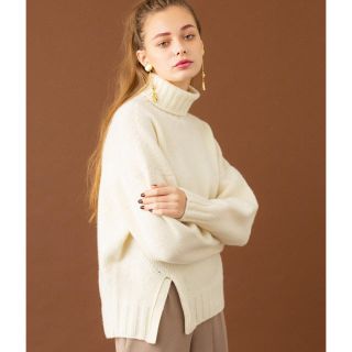 ユナイテッドアローズ(UNITED ARROWS)の【美品】ホールガーメントタートルスクエアニット(ニット/セーター)