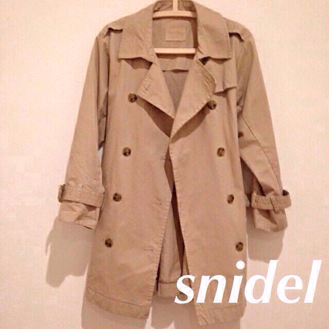 値下げ【新品】snidel(スナイデル)プリーツショートトレンチコート