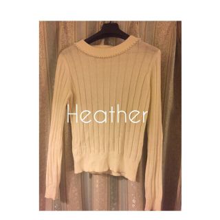 ヘザー(heather)のHeather 白ニット(ニット/セーター)