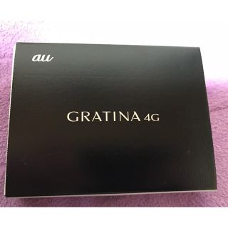 キョウセラ(京セラ)の【新品未使用】au KYF31 GRATINA 4G 黒【SIMロック解除済】(携帯電話本体)