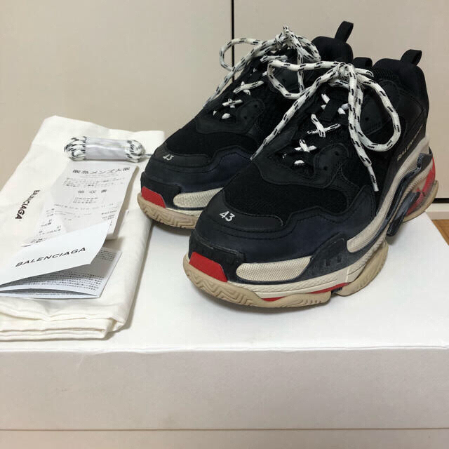 確実正規品 美品 BALENCIAGA バレンシアガ triple s 36