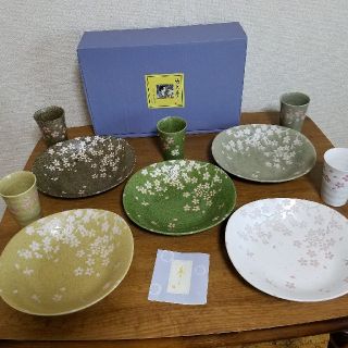 新品未使用 竹下夢二美術館監修 パスタ&タンブラー 5種セット(食器)