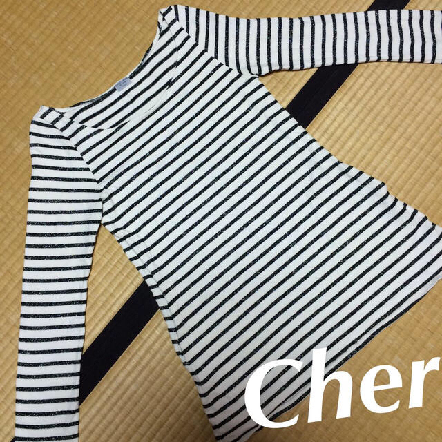 Cher(シェル)のUsed Cherラメストライプワンピ レディースのワンピース(ミニワンピース)の商品写真