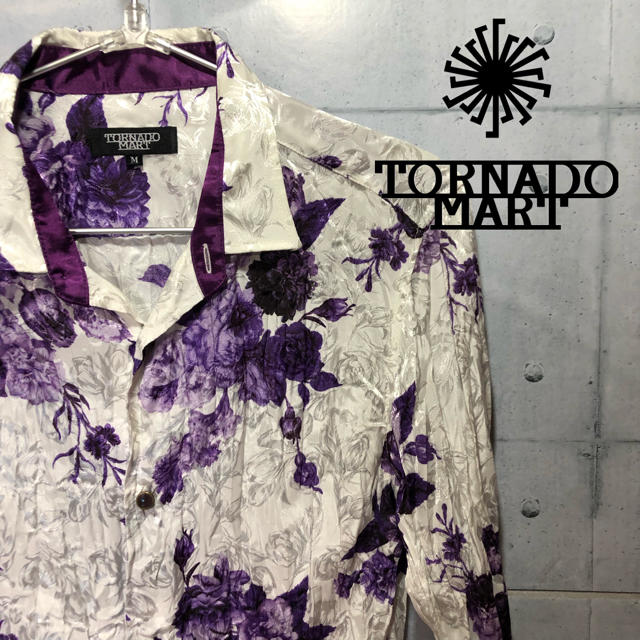 TORNADO MART(トルネードマート)の紅蓮様専用 tornado mart 総柄 花柄 シワ加工シャツ M  メンズのトップス(シャツ)の商品写真