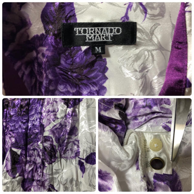 TORNADO MART(トルネードマート)の紅蓮様専用 tornado mart 総柄 花柄 シワ加工シャツ M  メンズのトップス(シャツ)の商品写真