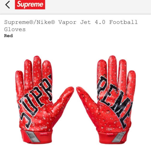 Supreme(シュプリーム)のsupreme Nike Gloves Red シュプリームグローブ メンズのファッション小物(手袋)の商品写真