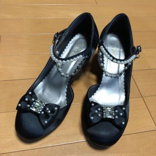 アクシーズファム(axes femme)のaxes femme パールチェーン付PTパンプス(ハイヒール/パンプス)