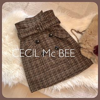 セシルマクビー(CECIL McBEE)のCECIL McBEE セシルマクビー 2way スカート チェック/INGNI(ミニスカート)