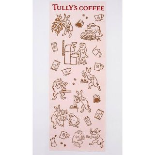 タリーズコーヒー(TULLY'S COFFEE)の大人気★タリーズ 鳥獣戯画 限定手ぬぐい かまわぬ 新品  コラボ(日用品/生活雑貨)