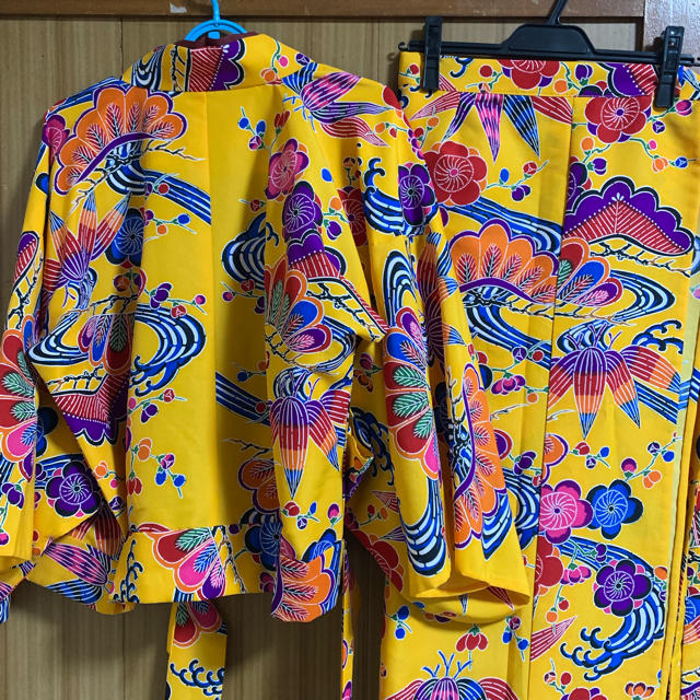 琉球紅型 二部式 着物 フリーサイズの通販 by underwater shop｜ラクマ