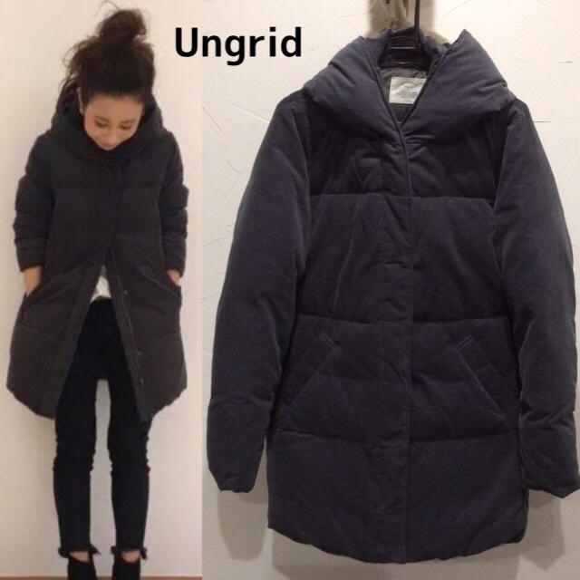 Ungrid(アングリッド)のアングリッド  コーデュロイダウンコートM 美品 レディースのジャケット/アウター(ダウンコート)の商品写真