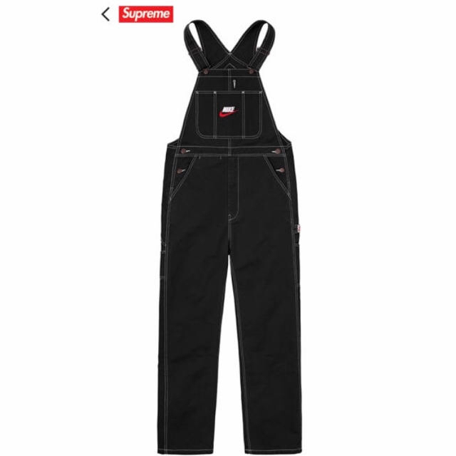 S】黒 supreme nike cotton twill overalls S】黒 supreme nike cotton twill overalls