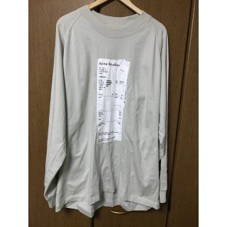 アクネ(ACNE)のacne studios レシート ロングＴシャツ(Tシャツ/カットソー(七分/長袖))