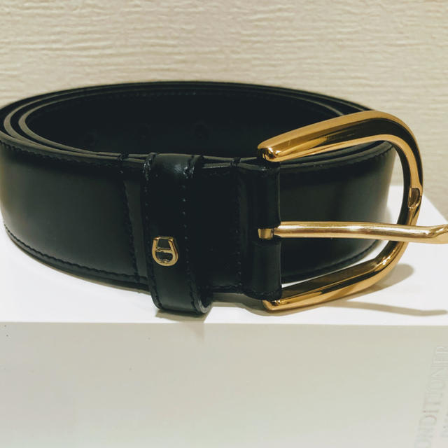 AIGNER(アイグナー)のAIGNER  アイグナー 本革ベルト 黒 美品 メンズのファッション小物(ベルト)の商品写真