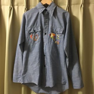 リーバイス(Levi's)の70's Levi's 刺繍入りシャンブレーシャツ(シャツ)