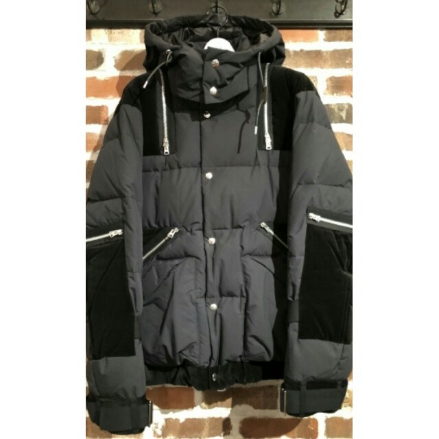 サイズ2 新品 サカイ sacai コンボファブリックダウンブルゾン 販売