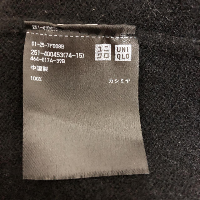 UNIQLO(ユニクロ)ののん様専用 UNIQLO カシミヤ タートルネックセーター 黒 レディースのトップス(ニット/セーター)の商品写真