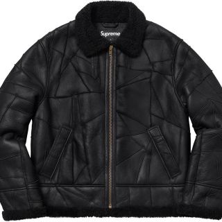 シュプリーム(Supreme)のSupreme Patchwork Shearling B-3 Jacket(レザージャケット)