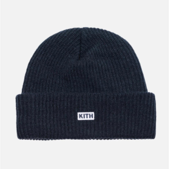 [正規品] KITH CLASSIC LOGO KNIT BEANIE Navy