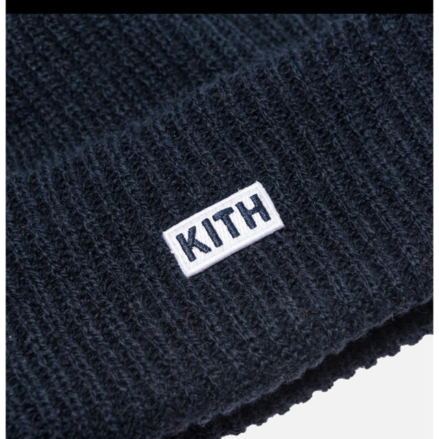 Supreme(シュプリーム)の[正規品] KITH CLASSIC LOGO KNIT BEANIE Navy メンズの帽子(ニット帽/ビーニー)の商品写真