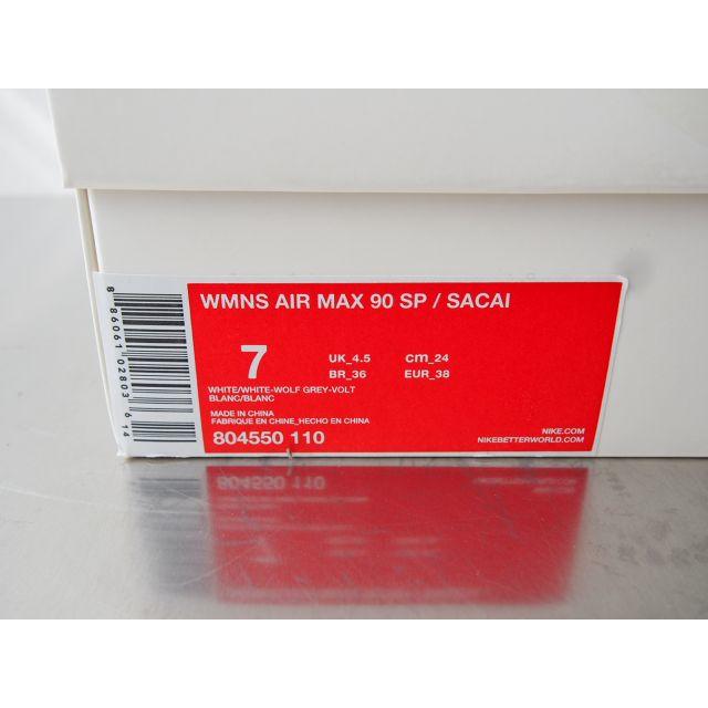 sacai(サカイ)のNIKE SACAI WMNS AIR MAX 90 SP 24cm US7 レディースの靴/シューズ(スニーカー)の商品写真