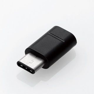 エレコム(ELECOM)のUSB2.0変換アダプタ(TypeC-microB)MPA-MBFCMADBK(その他)