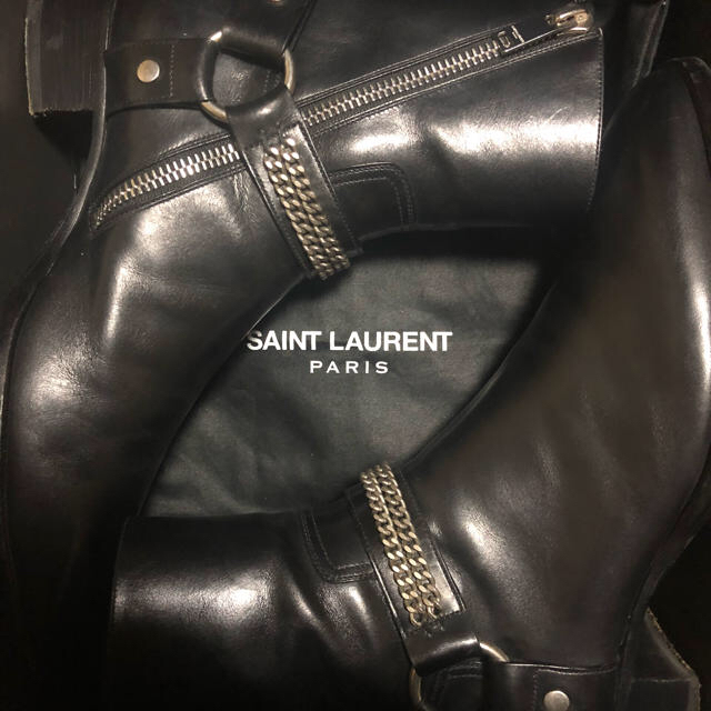 Saint Laurent - サンローラン チェーン リングブーツ デニム シャツ ヴァンパイア テディの通販 by SAINT