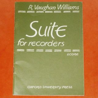 中古楽譜【R.Vaughan Williams/リコーダーのための組曲】R504(クラシック)