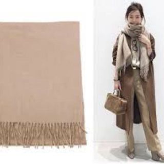 アパルトモンドゥーズィエムクラス(L'Appartement DEUXIEME CLASSE)の美品★アパルトモン BEGG&CO  CASHIMERE  STOLE(ストール/パシュミナ)