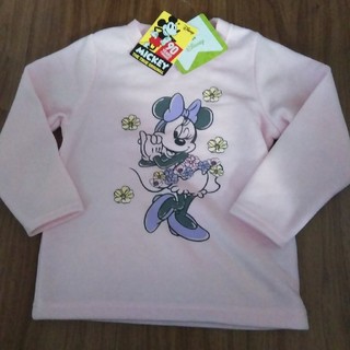 ディズニー(Disney)のミニーちゃん　裏起毛付トレーナー　100(Tシャツ/カットソー)
