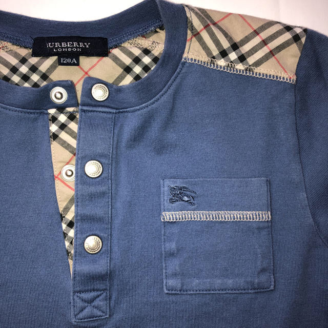 BURBERRY(バーバリー)のご予約済①バーバリー長袖Tシャツ②ラルフローレン長袖ボタンシャツ  キッズ/ベビー/マタニティのキッズ服男の子用(90cm~)(Tシャツ/カットソー)の商品写真