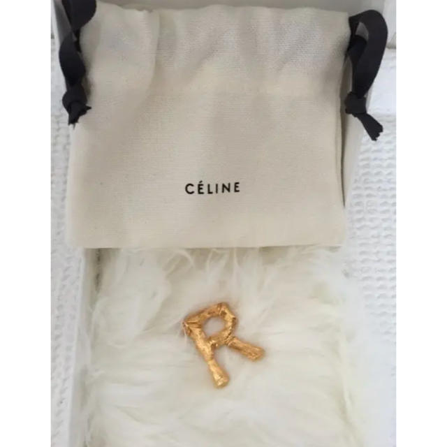 未使用 CELINE セリーヌ イニシャルチャーム ラージ R | www
