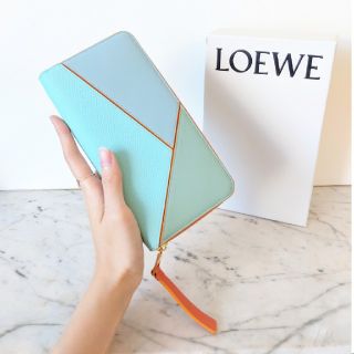 ロエベ(LOEWE)の【新品】LOEWE ロエベ パウラズ・イビザ コラボ パズル 長財布 ターコイズ(財布)