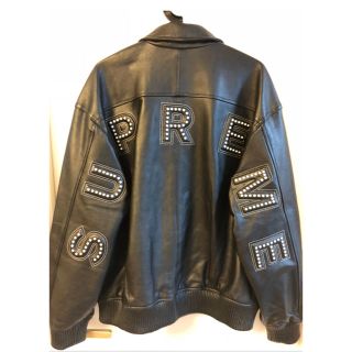 シュプリーム(Supreme)のSupreme studded jacket シュプリーム レザー(レザージャケット)